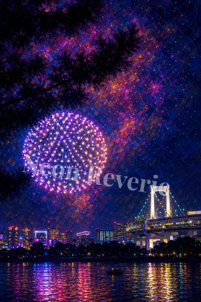 光のオーブ ― 東京湾ドローンシンフォニー