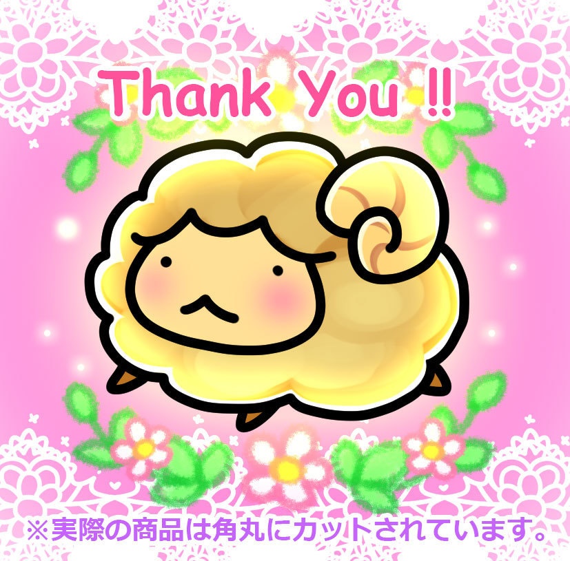 防水!「Thank You!!」 ステッカー(10枚セット)