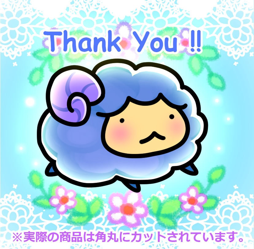 防水!「Thank You!!」 ステッカー(10枚セット)
