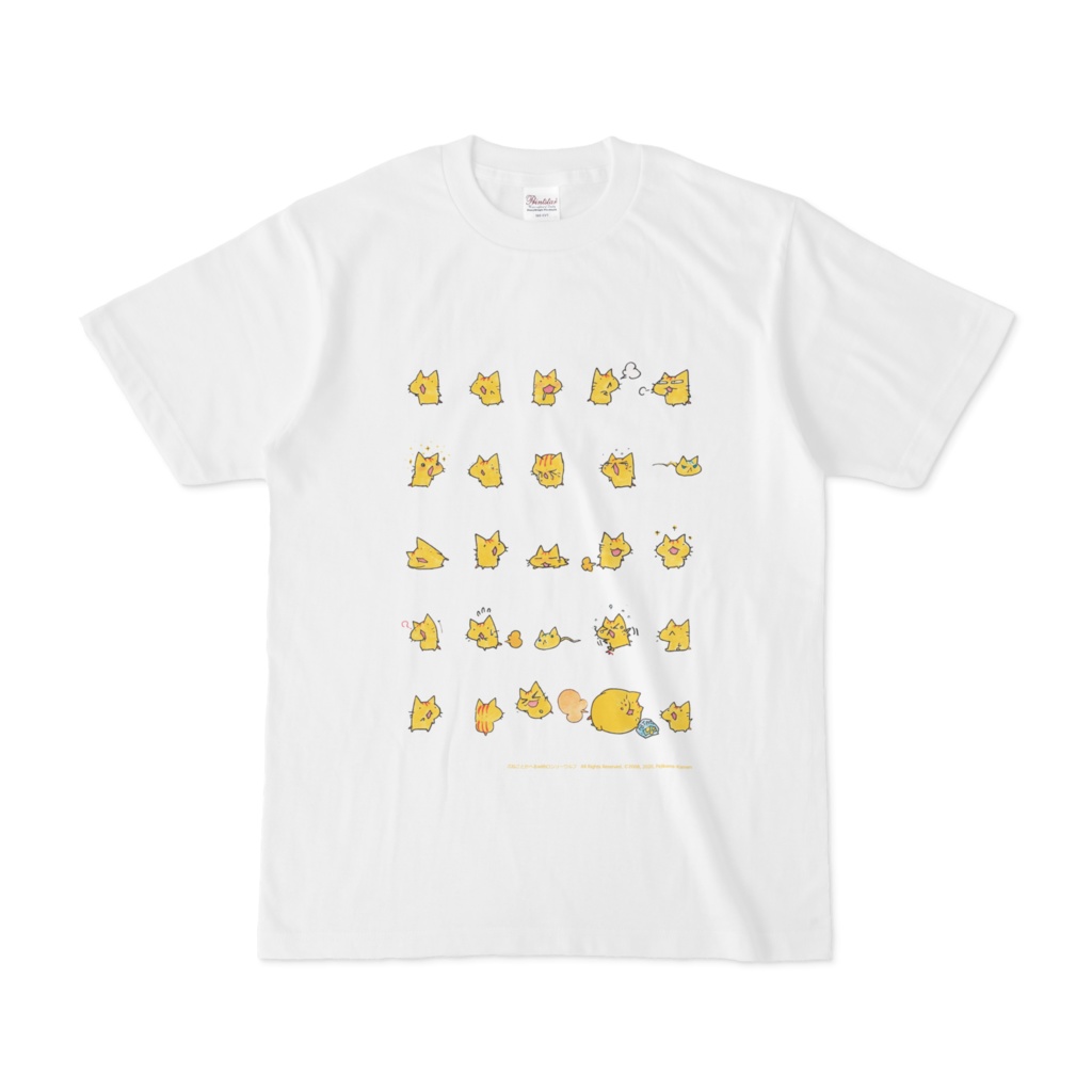 ぷねこがいっぱい！シンプルTシャツ