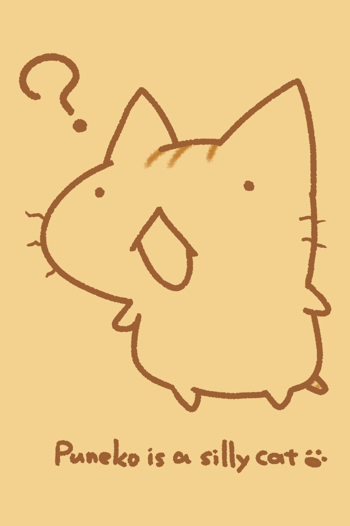 ぷねこのシンプルTシャツ