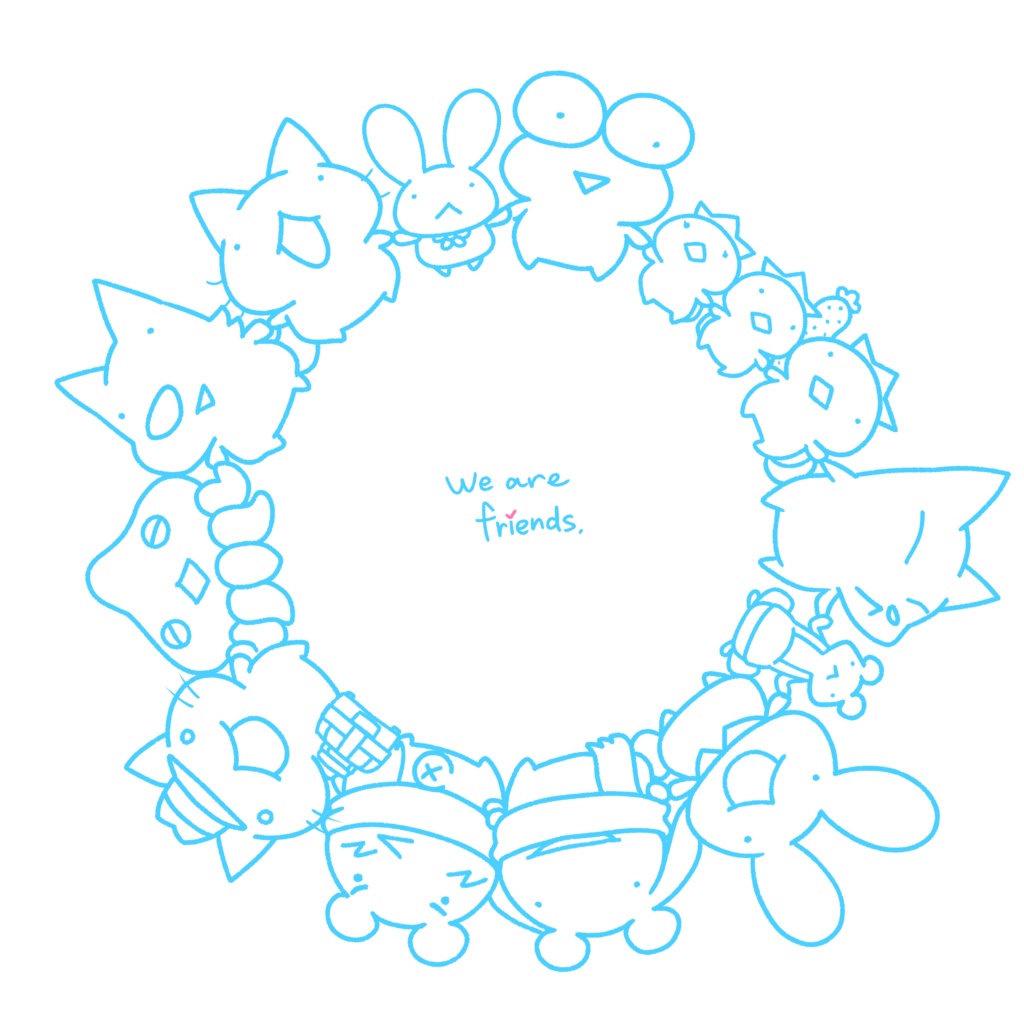 ともだちの輪Tシャツ