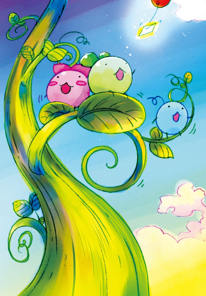 7ひきのまめポストカード(4枚セット♪)