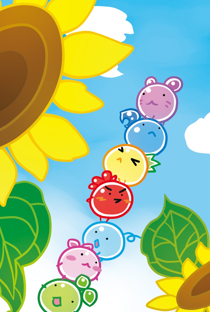 7ひきのまめポストカード(4枚セット♪)