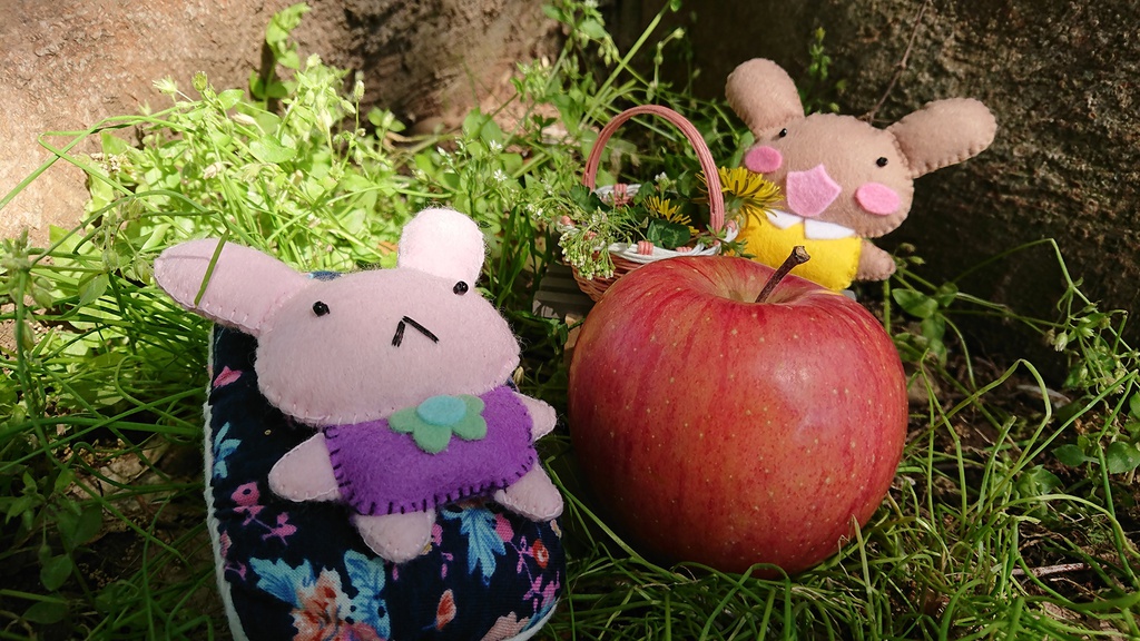 ちーちゃんとこげちゃんぬいぐるみ(ふかふかクッション付きv)