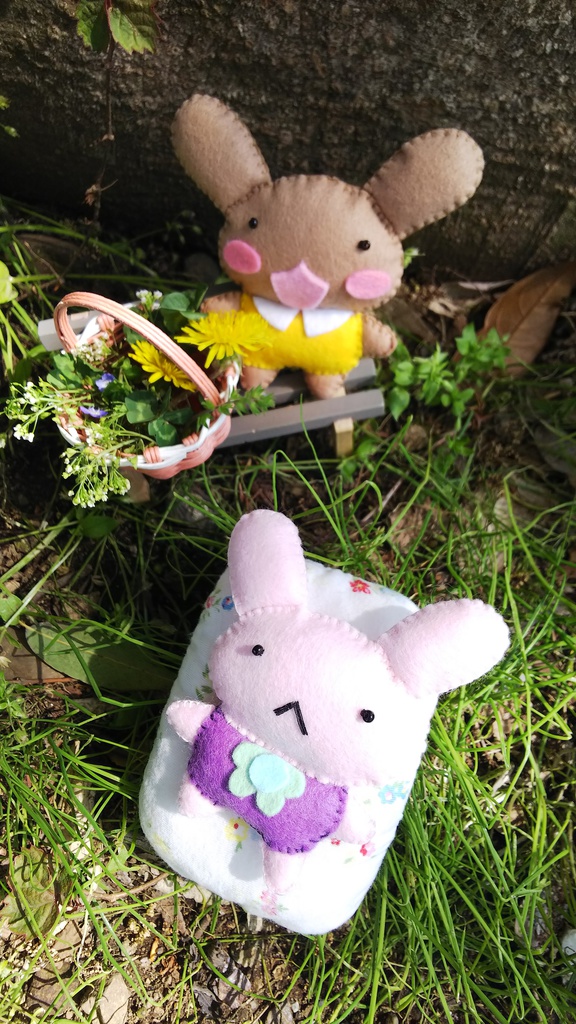 ちーちゃんとこげちゃんぬいぐるみ(ふかふかクッション付きv)