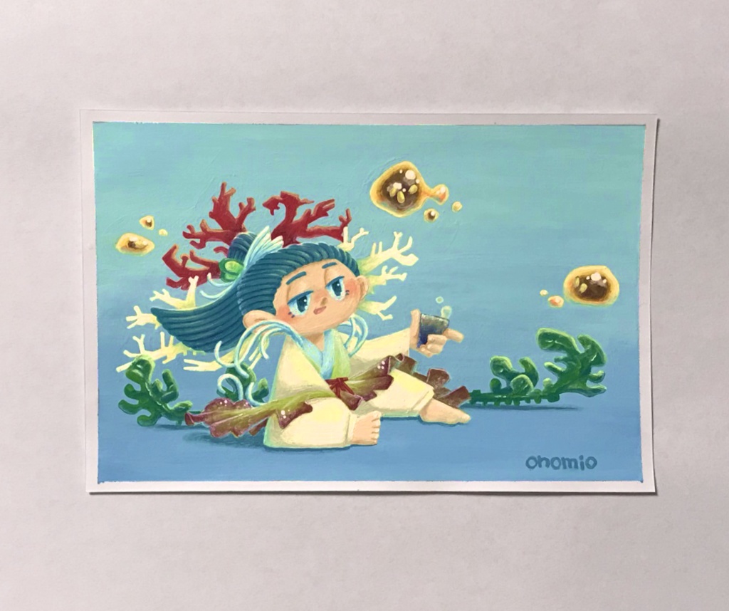 【原画】海藻サラダの妖怪