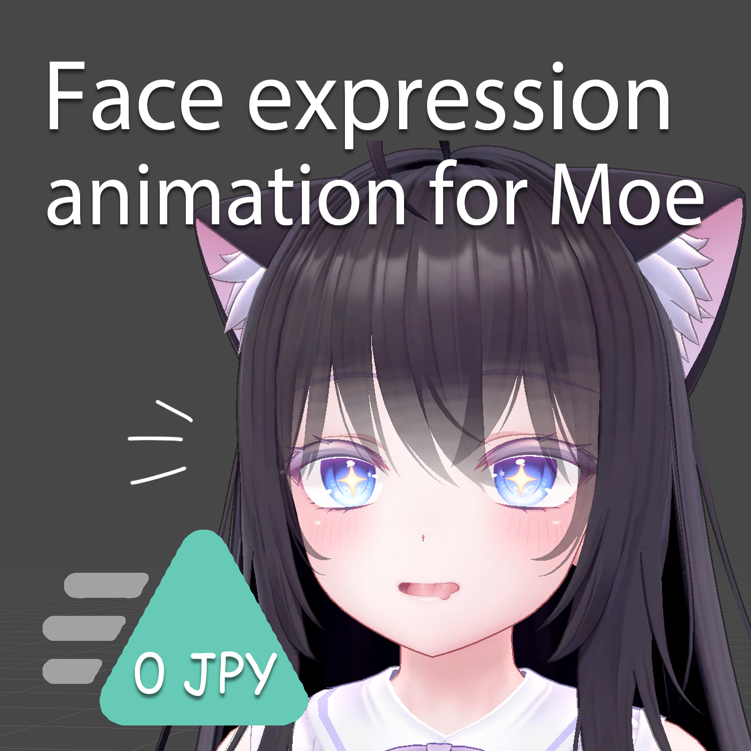 Moe face expression animation (free) - m1nt - BOOTH
