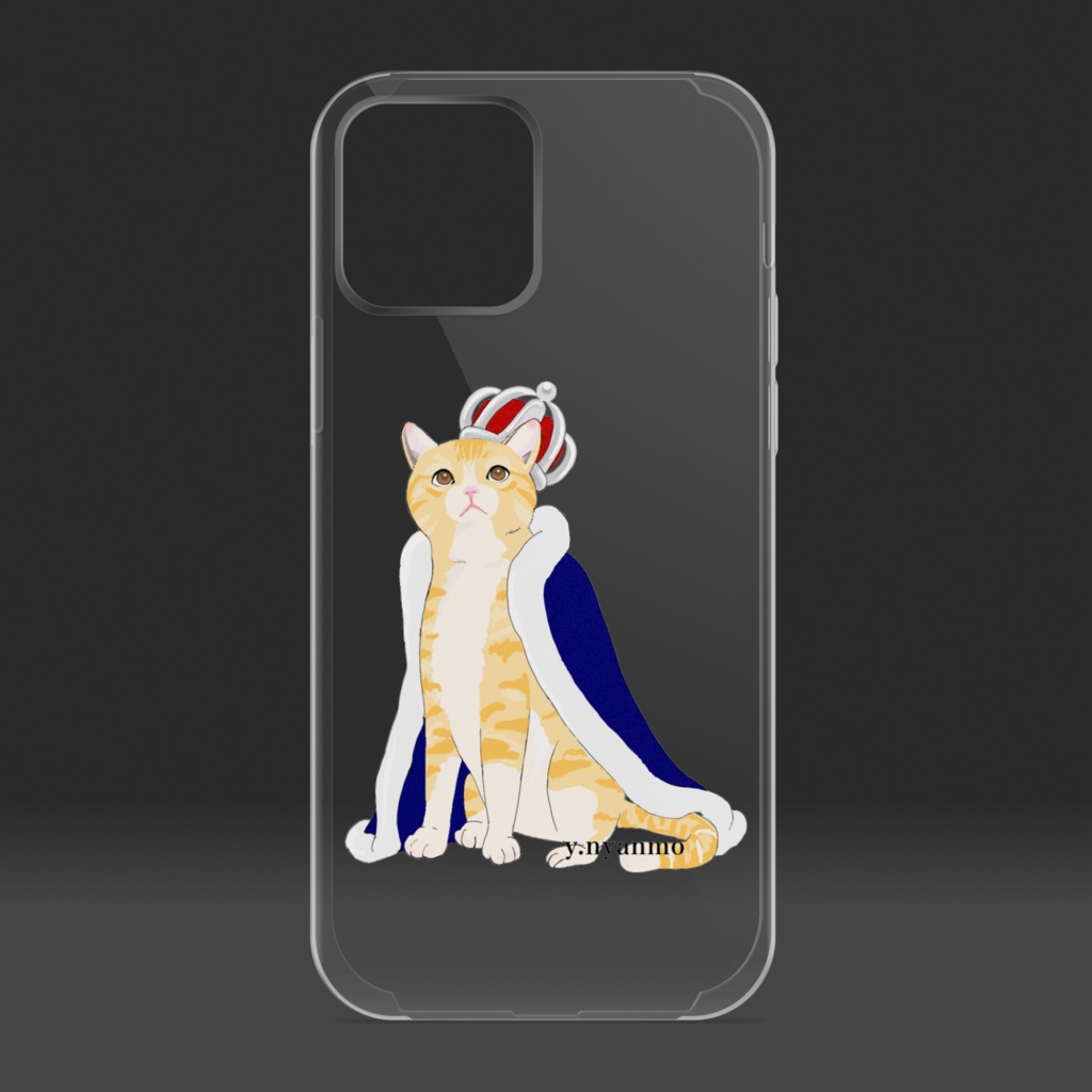 王冠猫 クリアiPhoneケース - iPhone12/12 Pro/12ProMax/ 11 /11Pro