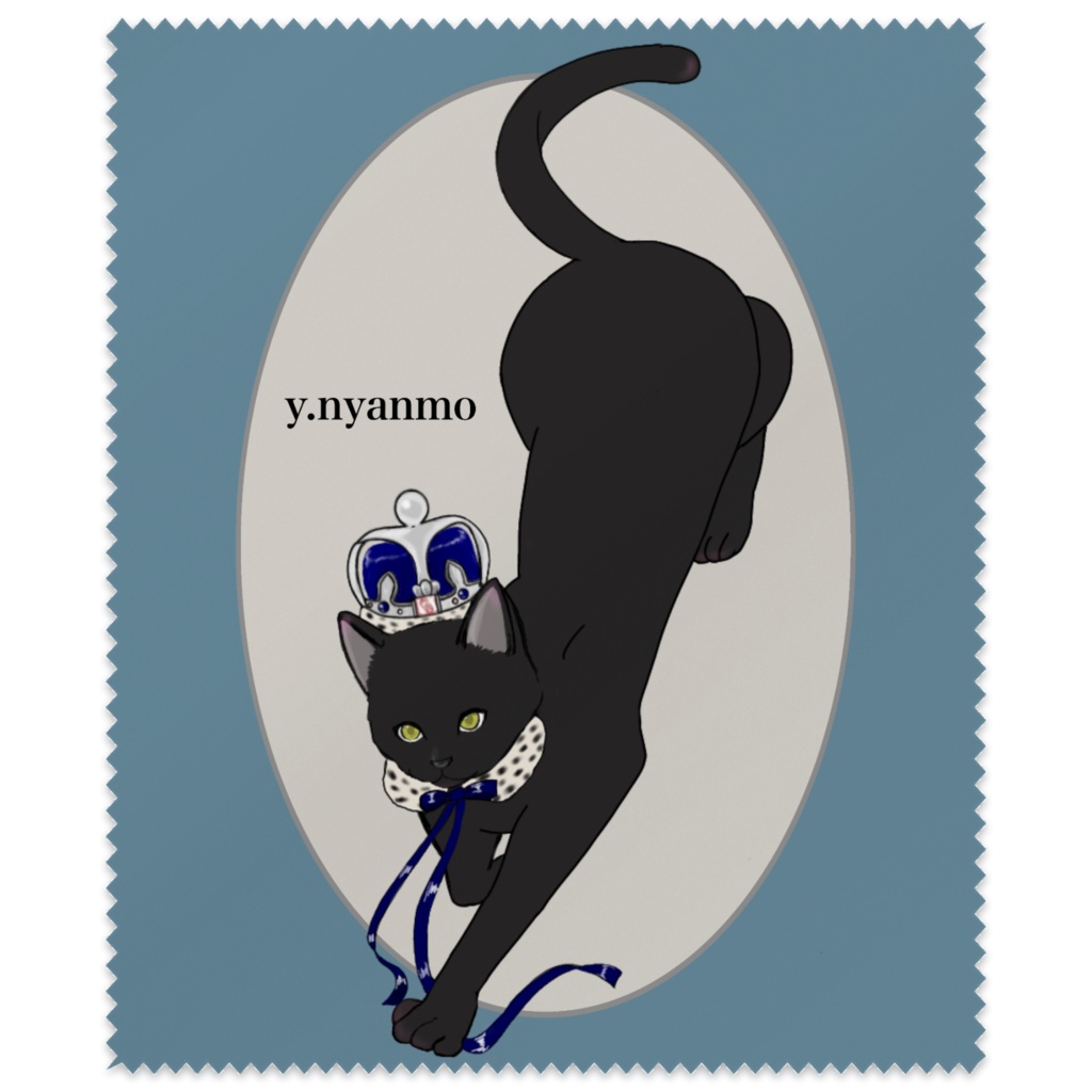 黒猫　メガネ拭き