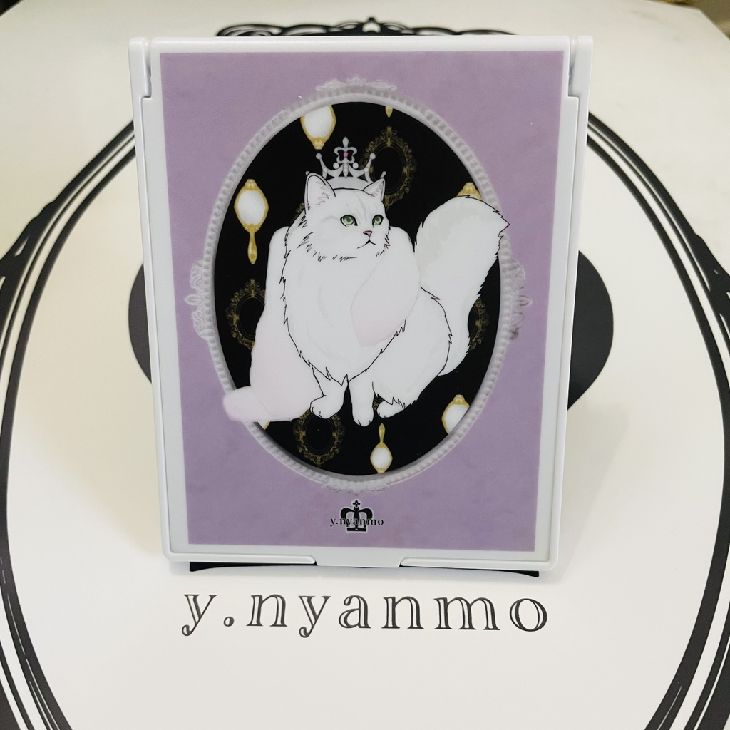 チンチラシルバー スタンドミラー