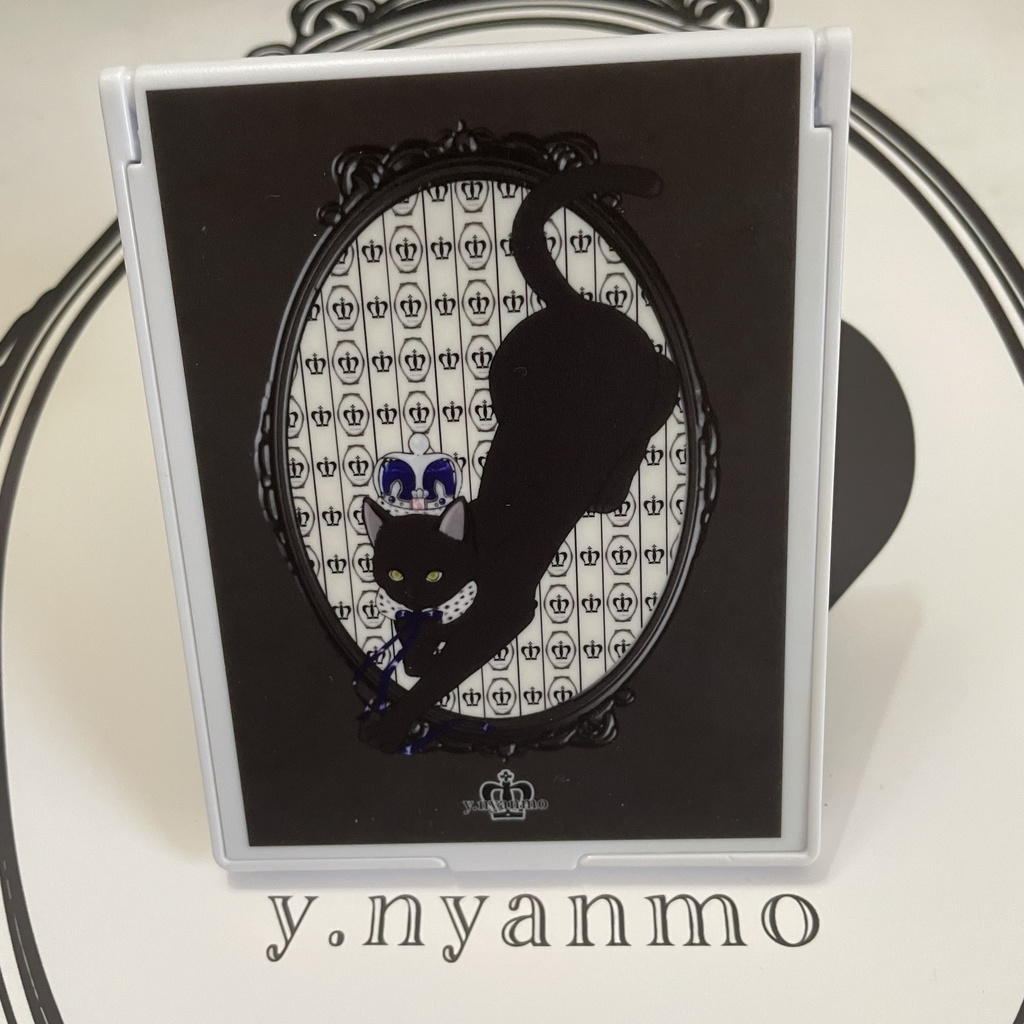 黒猫 スタンドミラー