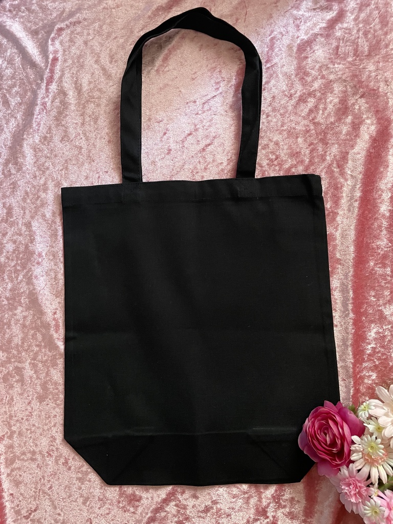 王冠黒猫 トートバッグ ブラック