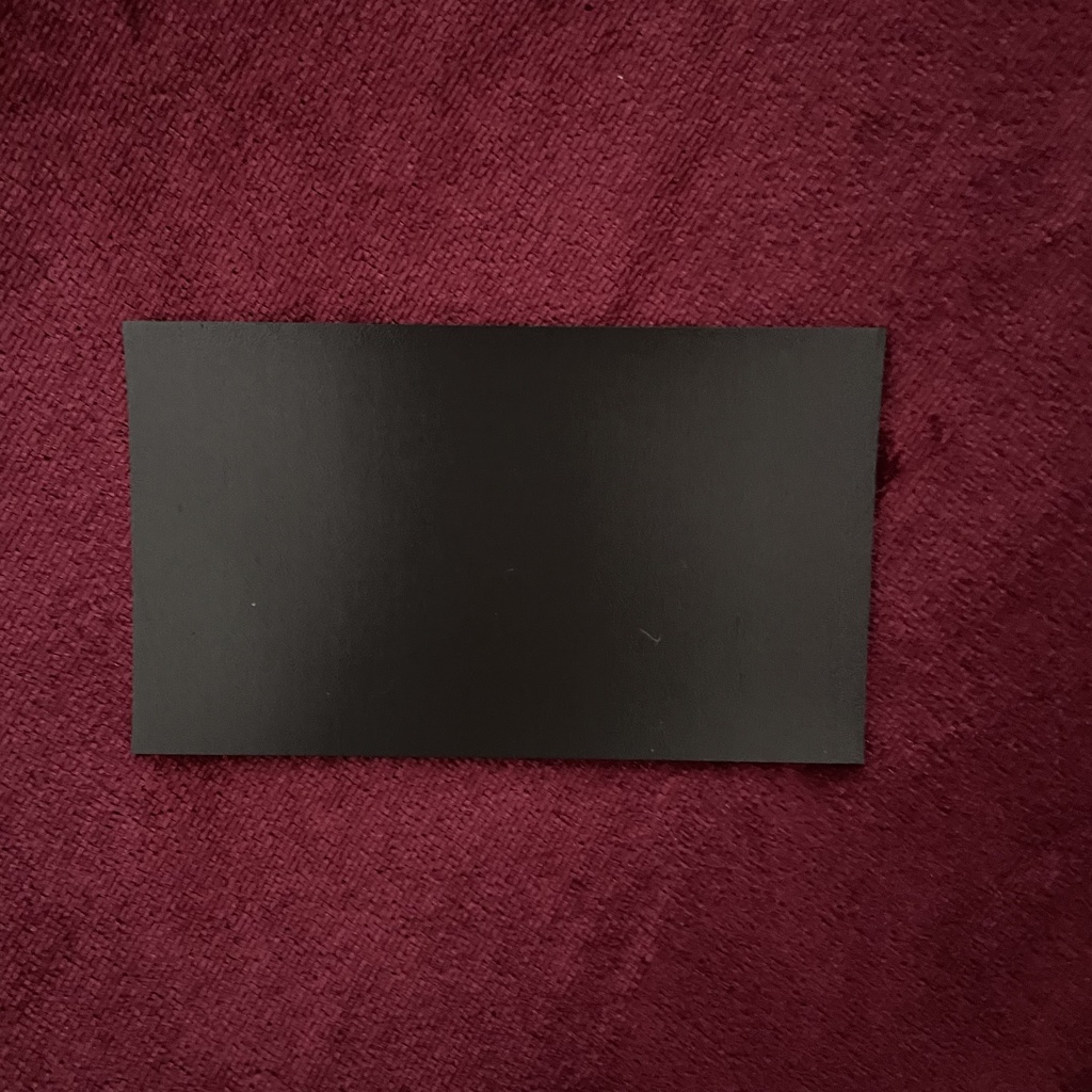 配達員さんへ thank you 防水マグネット ステッカー ブラック×ボルドー