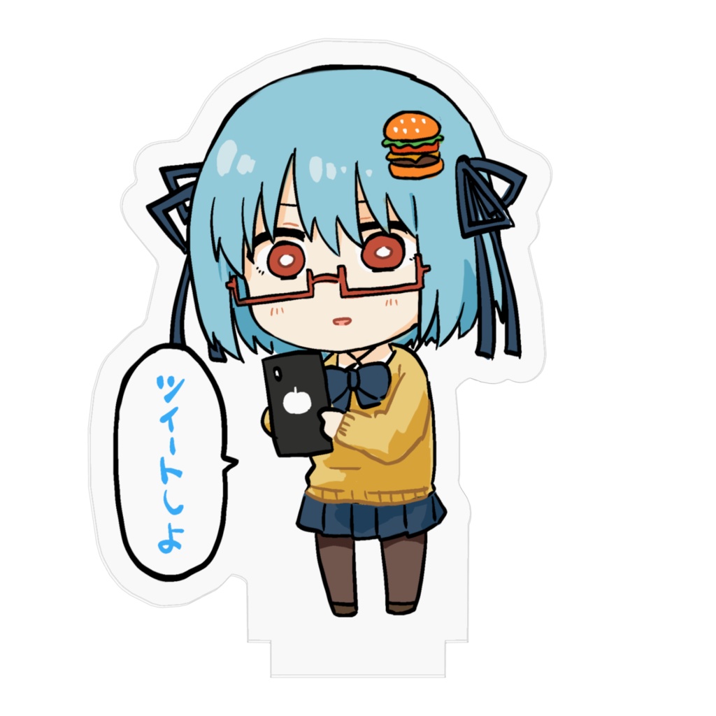 なんでもツイートハンバーガーちゃんアクリルスタンド