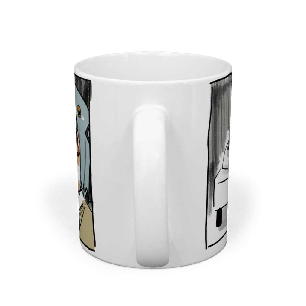 絶望就寝ハンバーガーちゃんマグカップ