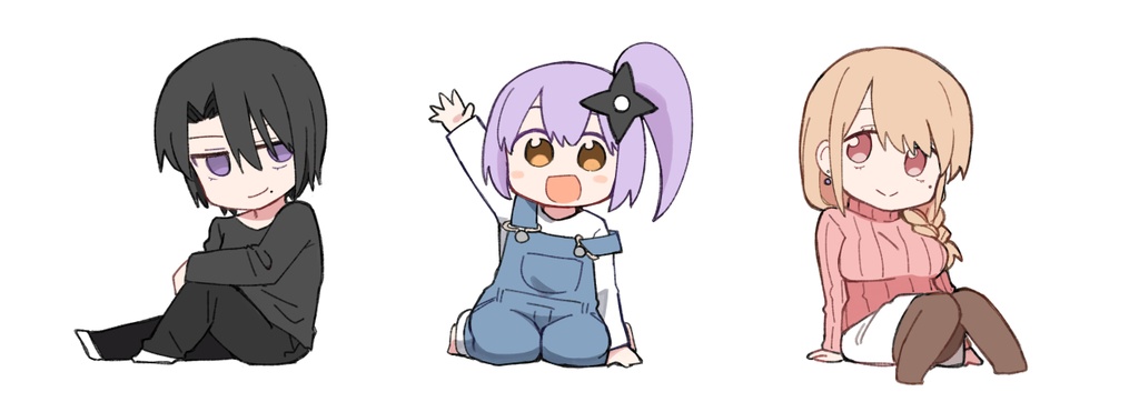 にんころミニアクリルスタンドセット2(シール付き)