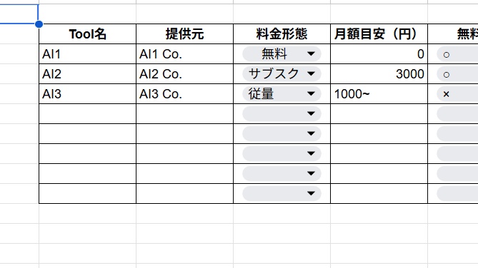 迷わないAIツール選び|学習リサーチ用 比較表