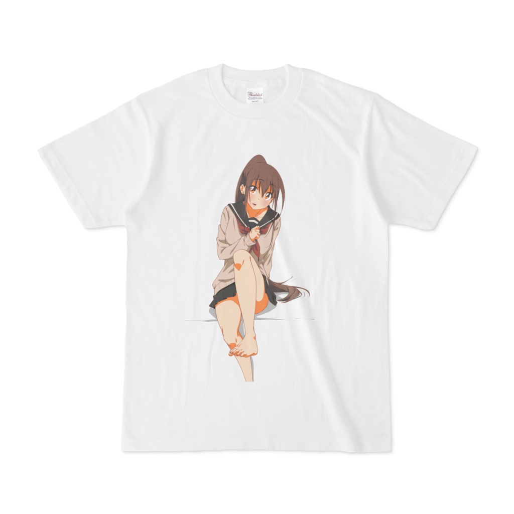 いつもと違う制服であんよポニ子Tシャツ