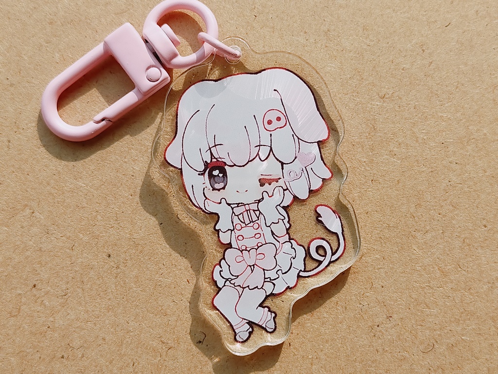 ちっちゃブタさんアクリルキーホルダー