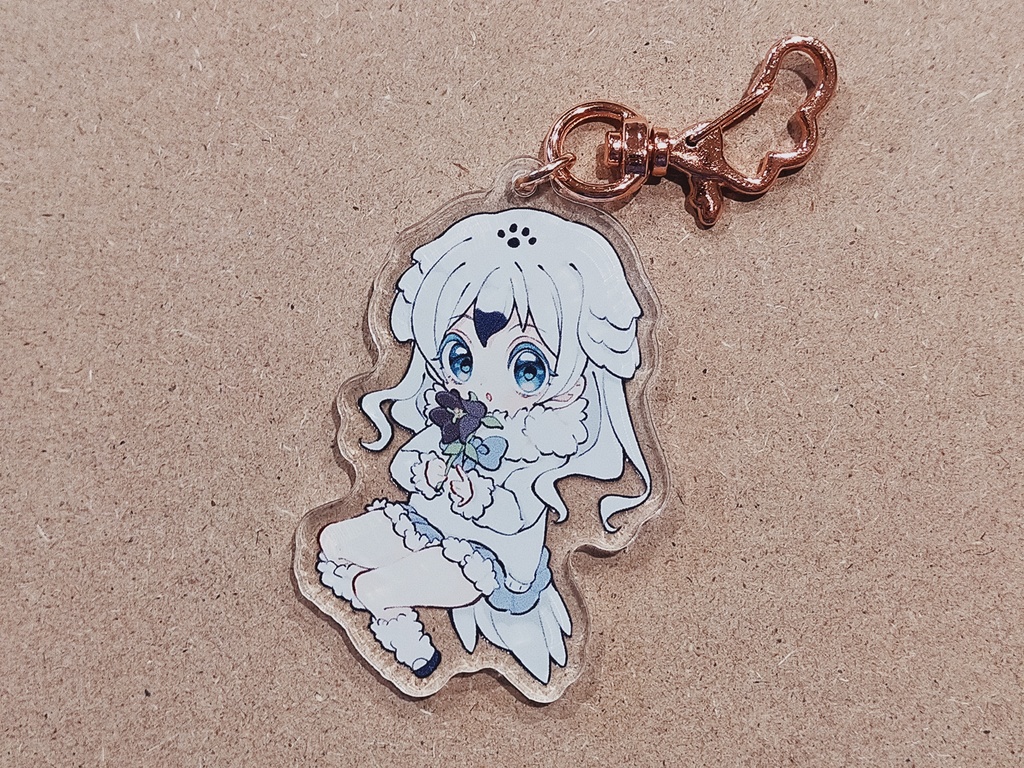くろゆりとらいちょうアクリルキーホルダー
