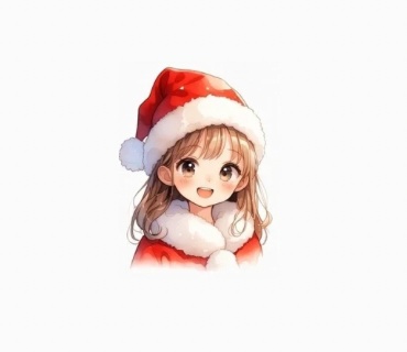 超かわいい女の子のクリスマスイラスト9点セット