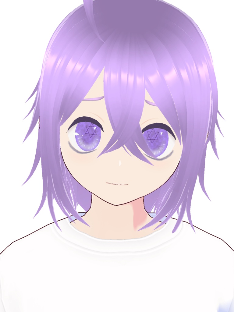 【VRoidテクスチャ】紫まんまる目