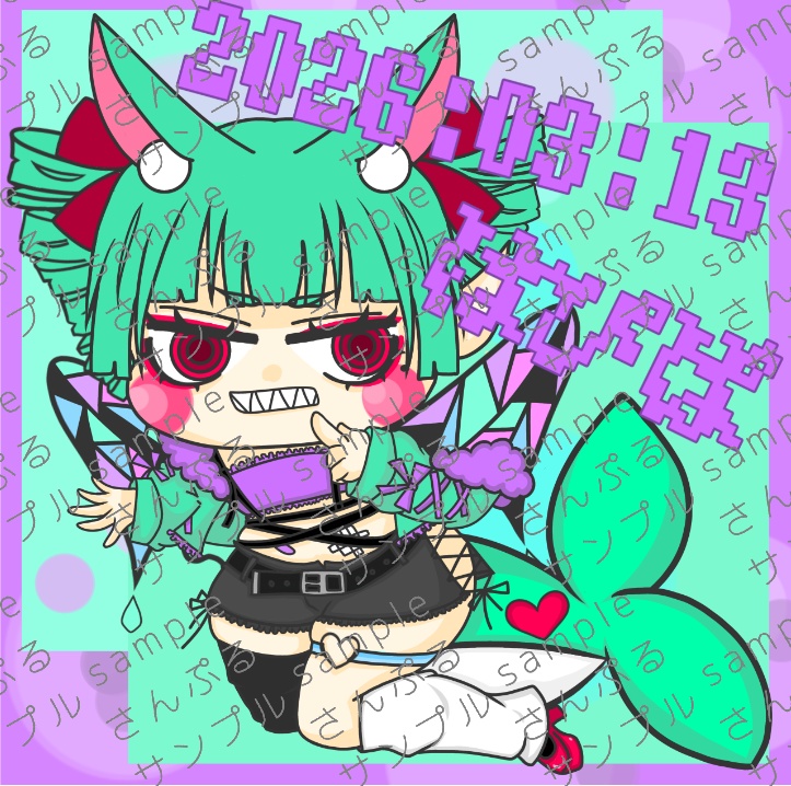 2026はぴば‐作り方が平成のシールメーカーじゃんなキラキラホログラムシール‐