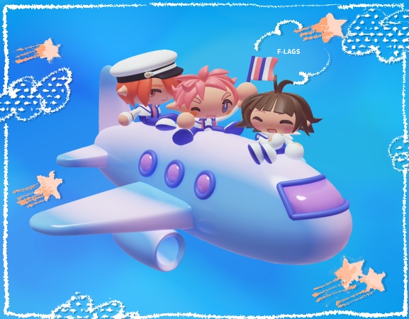 ひこうき✈ノリノリ♪F-LAGS アクリルスタンド