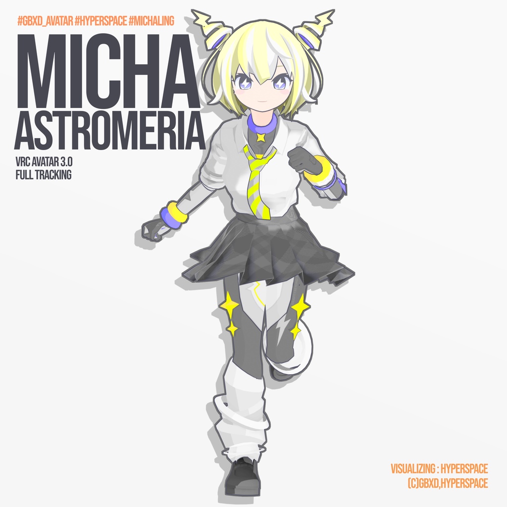 ミカ・アストロメリア【アステリア ed.】オリジナル3Dモデル・VRChat