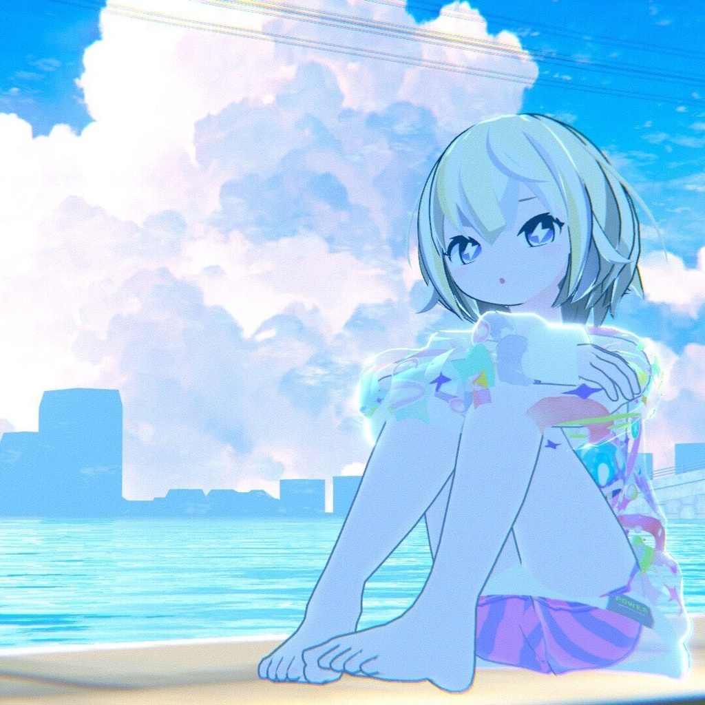 VRChatアバター衣装:トップス(スウェット)・マフラーセット v3.0