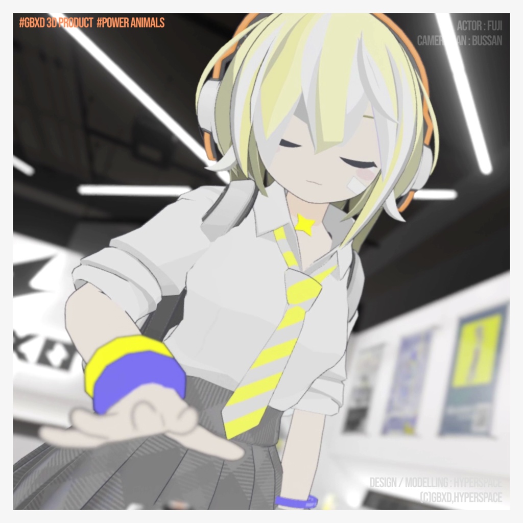 VRC対応:ヘッドホン(POWER ANIMALS)