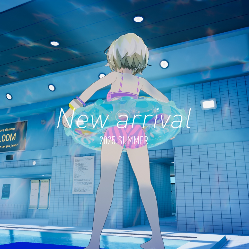VRChat対応:うきわ(POWER ANIMALS)※メニュー付き