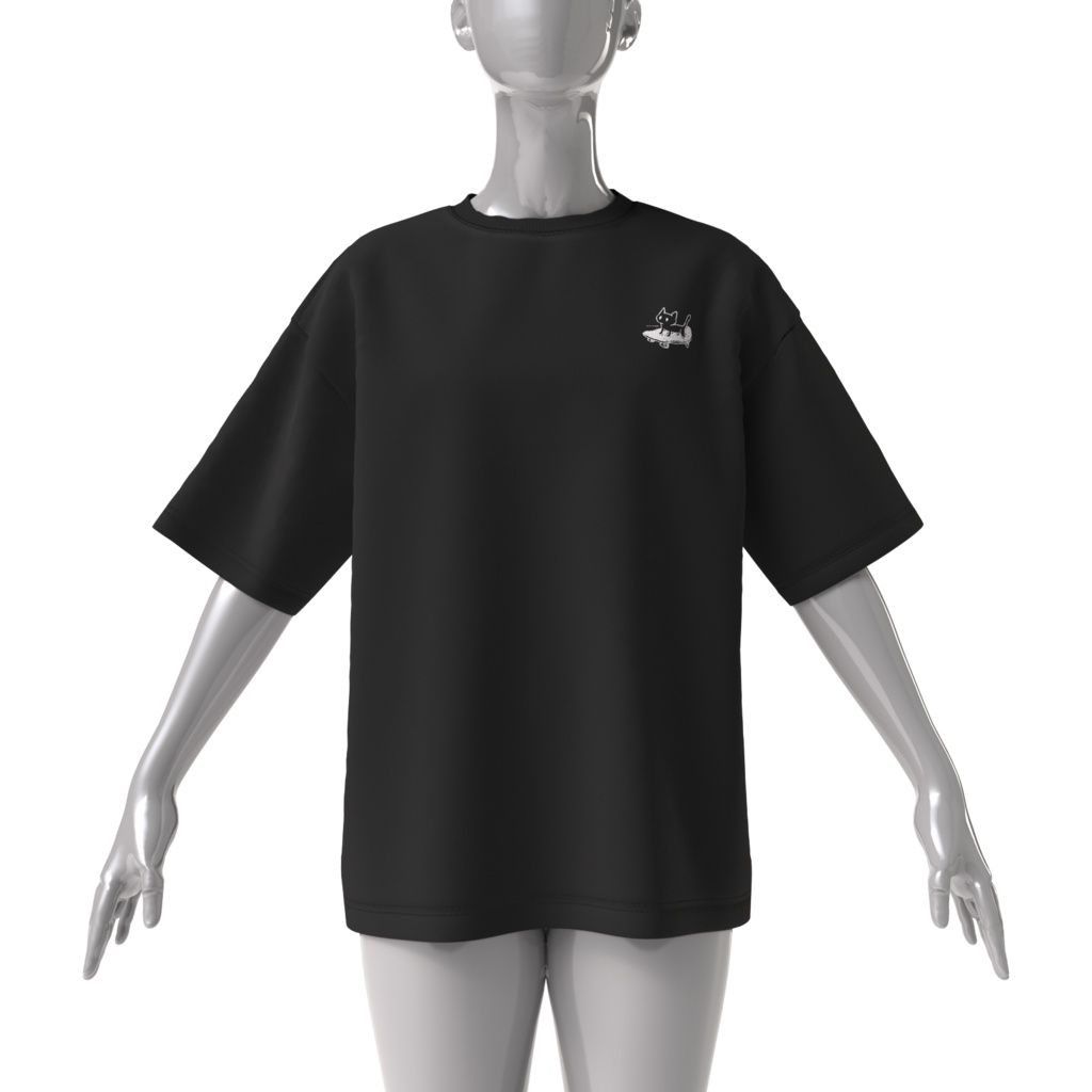 メトロミュー / METRO MEW 両面プリントBIGシルエットTシャツ