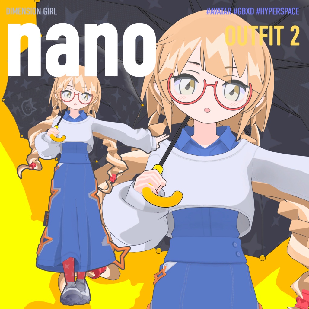 なの/nano【オリジナル3Dモデル】VRChatアバター