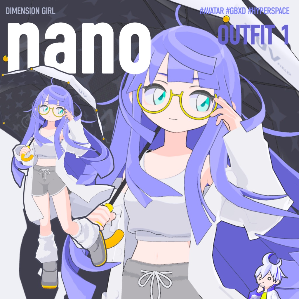 なの/nano【オリジナル3Dモデル】VRChatアバター