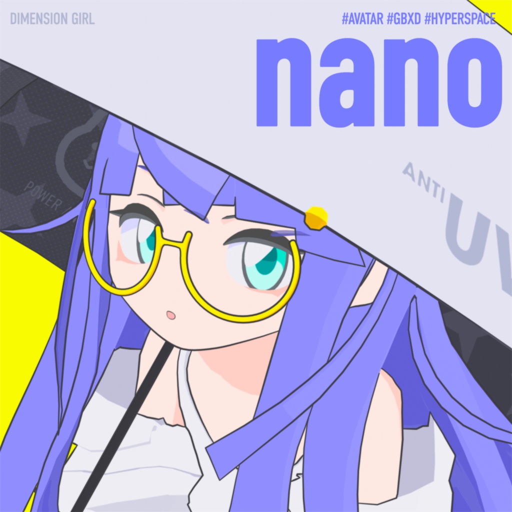 なの／nano【オリジナル3Dモデル】VRChatアバター⚡10月末までオマケ🎃付