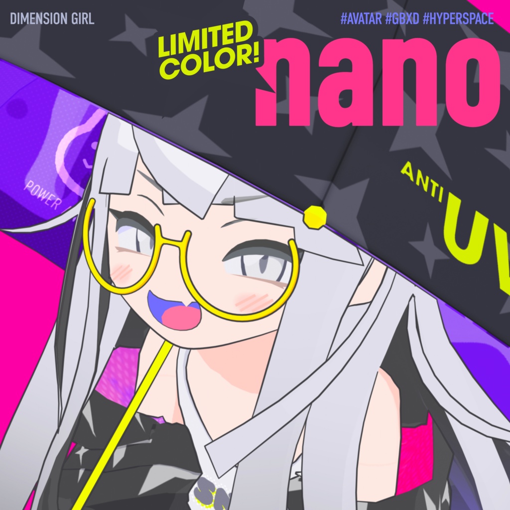 なの/nano【オリジナル3Dモデル】VRChatアバター⚡10月末までオマケ🎃付