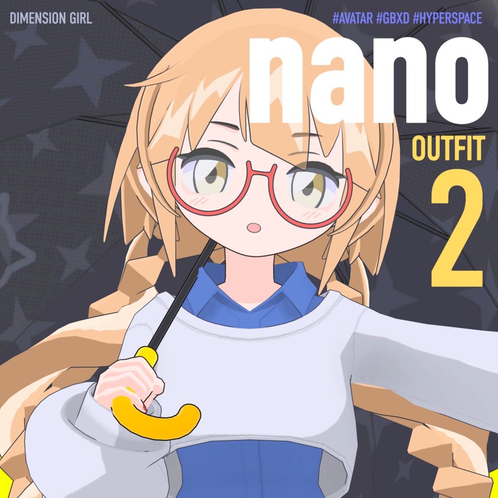 なの／nano【オリジナル3Dモデル】VRChatアバター