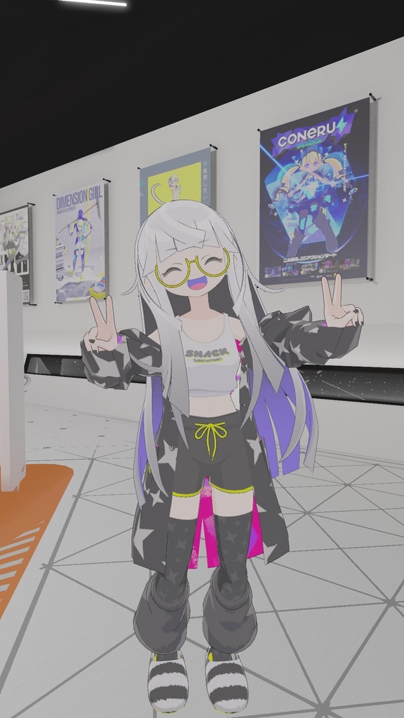 なの/nano【オリジナル3Dモデル】VRChatアバター 衣装セット2点付きv2.1