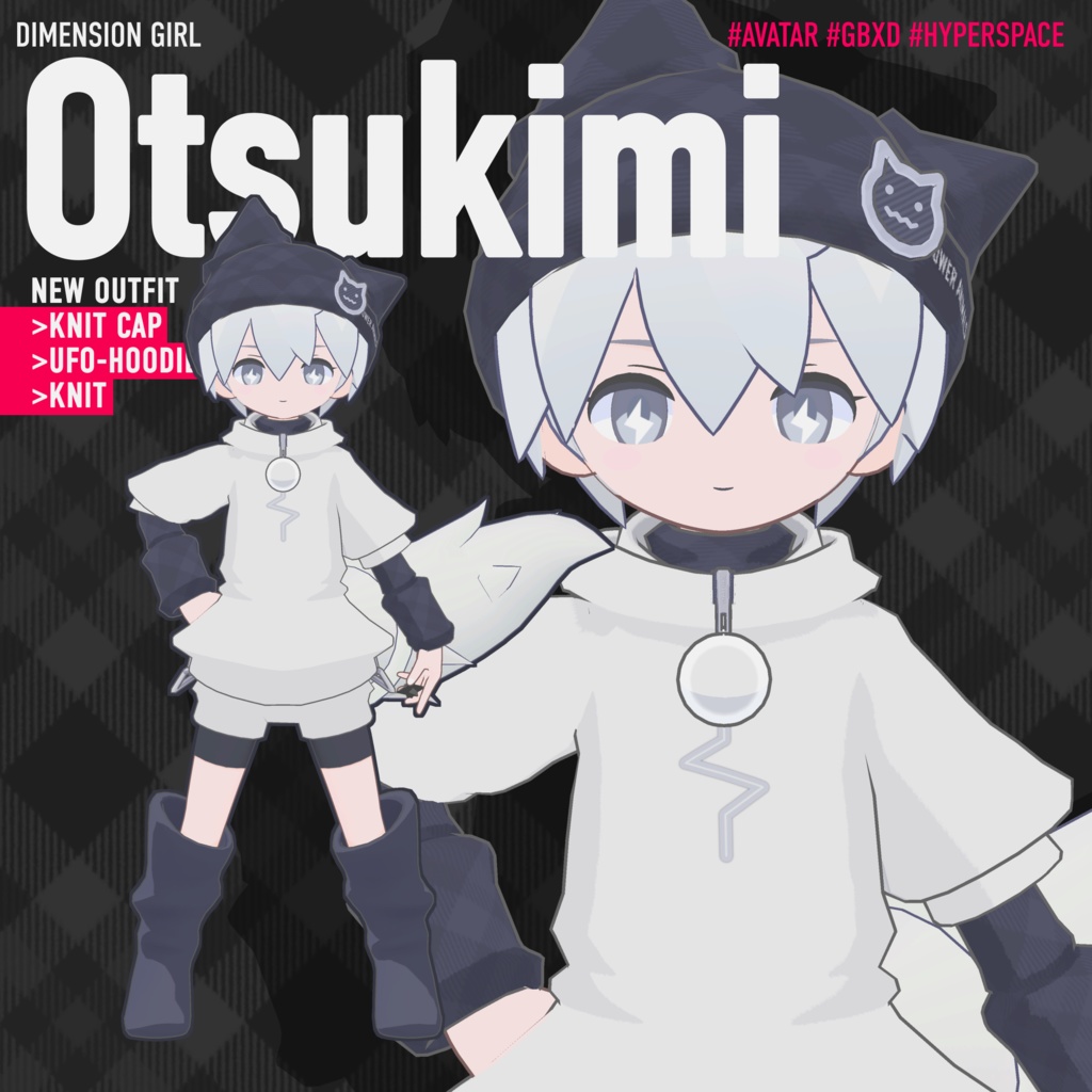 VRChatアバターOTSUKIMI用/冬服セット⛄POWER ANIMAL 2025AW