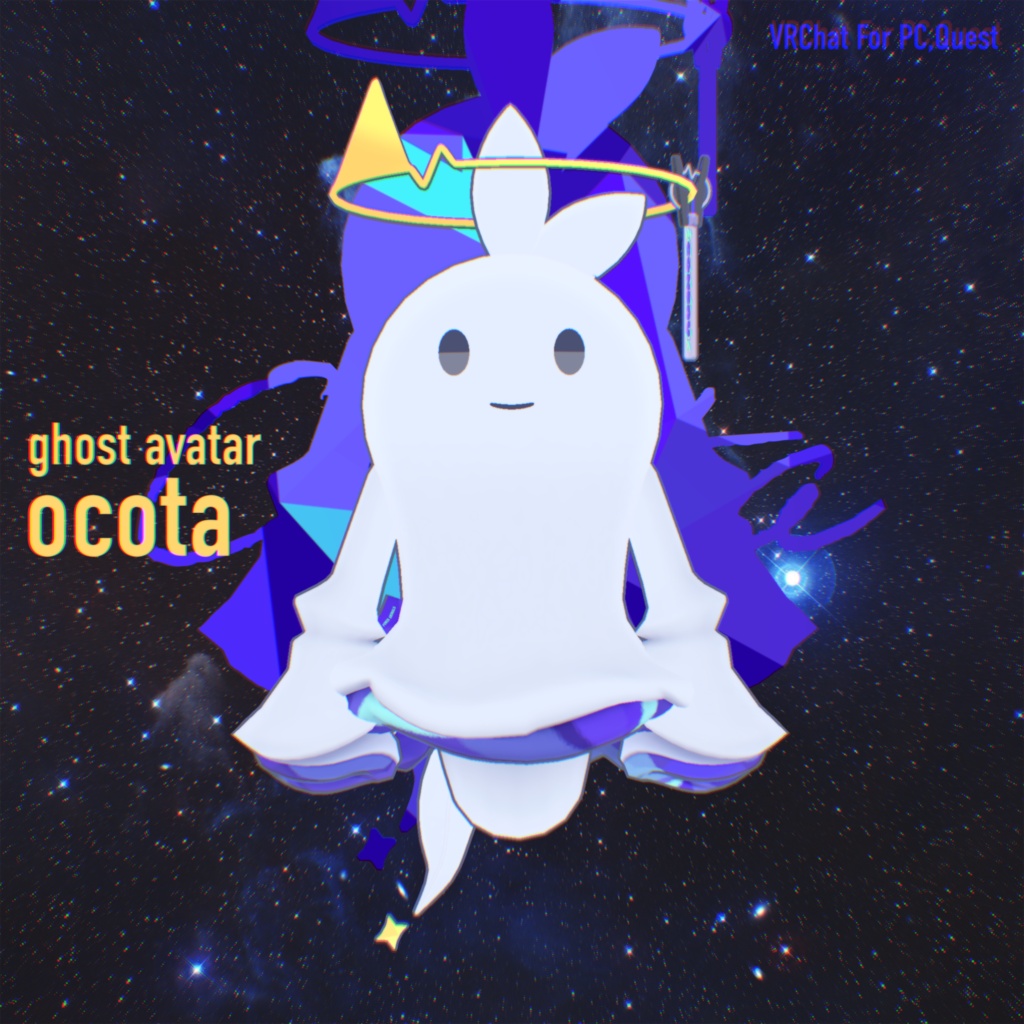 👻Ghost Avatar / Ocota(おこた) 幼体 V1.2⚡VRChat