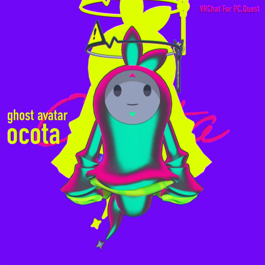 👻Ghost Avatar / Ocota(おこた) 幼体 V1.2⚡VRChat