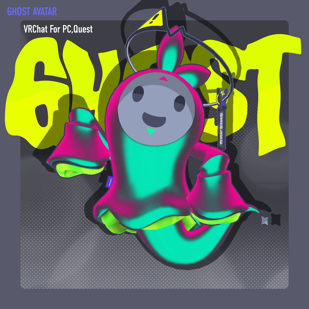 👻Ghost Avatar / VRChat⚡CONERU&SHISAKUテクスチャ配布!