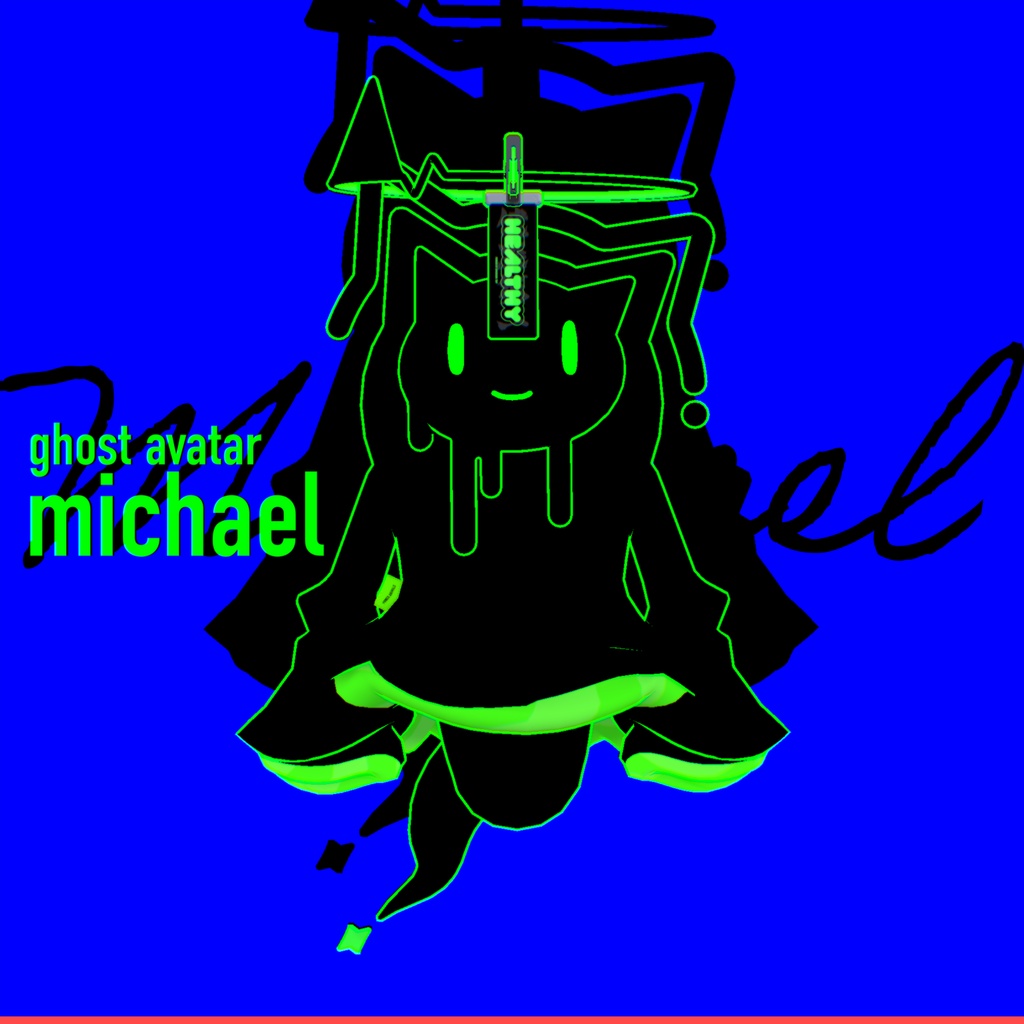 👻Ghost Avatar /Michael（まいける）⚡ VRChat - DIMENSION GIRL - 6/6