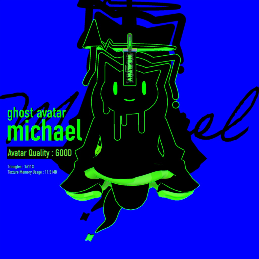 👻Ghost Avatar /Michael(まいける)⚡ VRChat