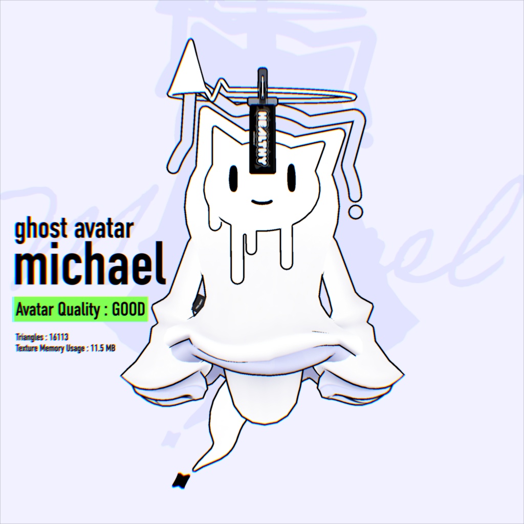 👻Ghost Avatar /Michael（まいける）⚡ VRChat