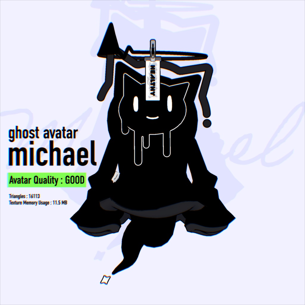 👻Ghost Avatar /Michael(まいける)⚡ VRChat