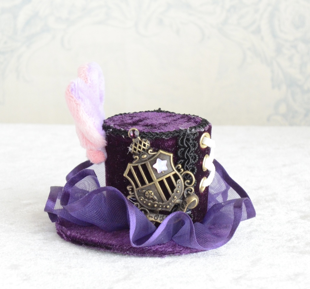 ミニハット(うさぎ耳のハット・パープル)