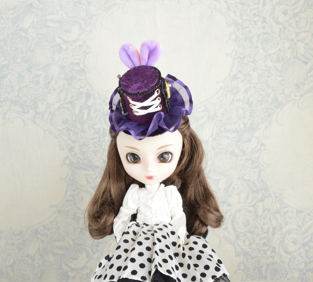 ミニハット(うさぎ耳のハット・パープル)
